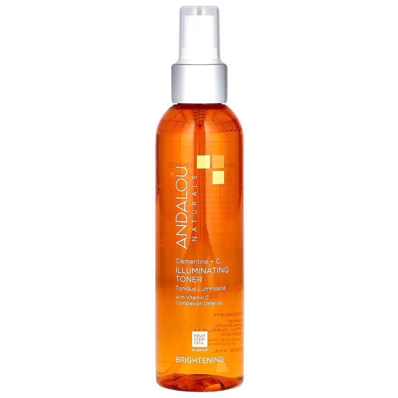 

Andalou Naturals, Illuminating Toner, Clementine + C, Brightening, 6 fl oz (178 ml)