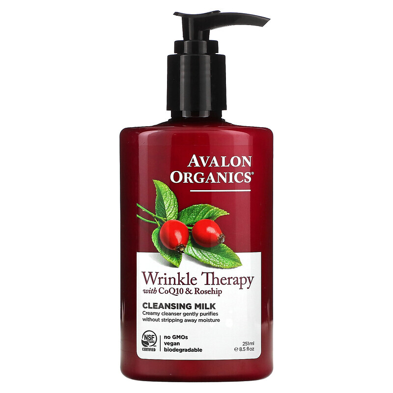 

Avalon Organics, CoQ10 Repair, очищающее молочко для лица, 8,5 жидкой унции (251 мл)