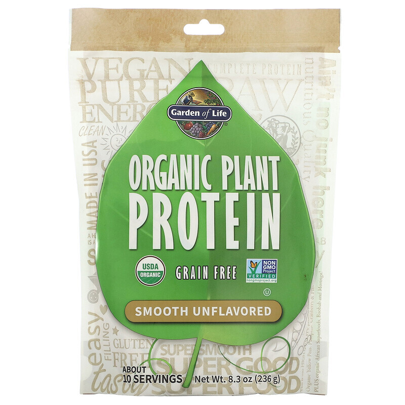 Garden of Life, органический растительный протеин, с нейтральным вкусом, 236 г (8,3 унции)