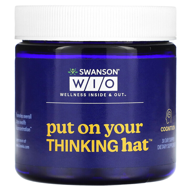 

Swanson WIO, Put On Your Thinking Hat, 30 вегетарианских капсул