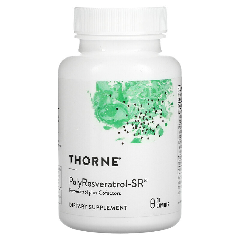 

Thorne, PolyResveratrol-SR, 60 капсул