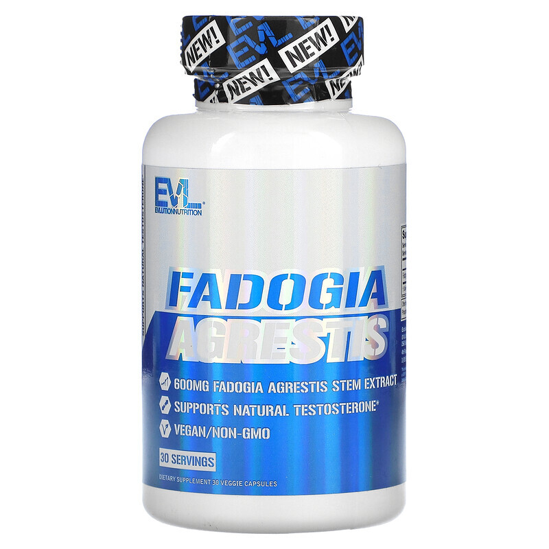 

EVLution Nutrition, Fadogia Agrestis, 30 растительных капсул