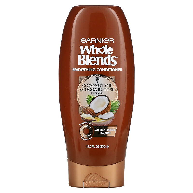 

Garnier, Разглаживающий кондиционер Whole Blends, «Масла кокоса и какао», 370 мл