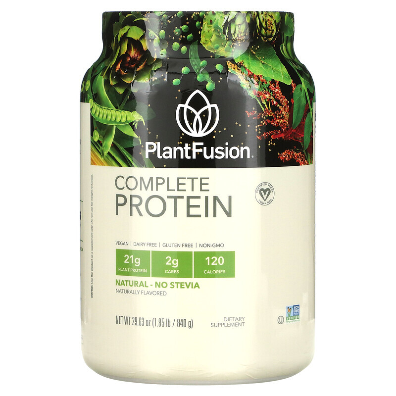 PlantFusion, Complete Protein, натуральный вкус, 840 г