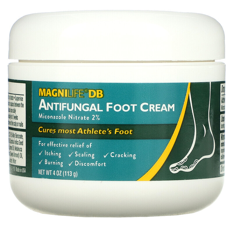 

MagniLife, Antifungal Foot Cream, Miconazole Nitrate 2%, 4 oz (113 g)