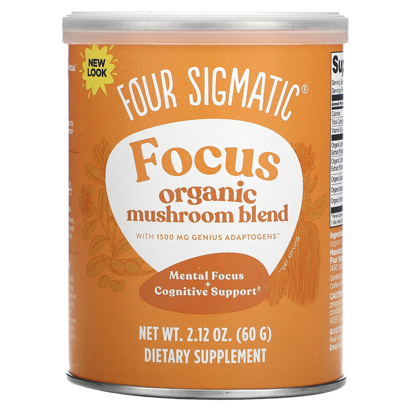 

Four Sigmatic, Focus, Organic Mushroom Blend, 2.12 oz (60 g)