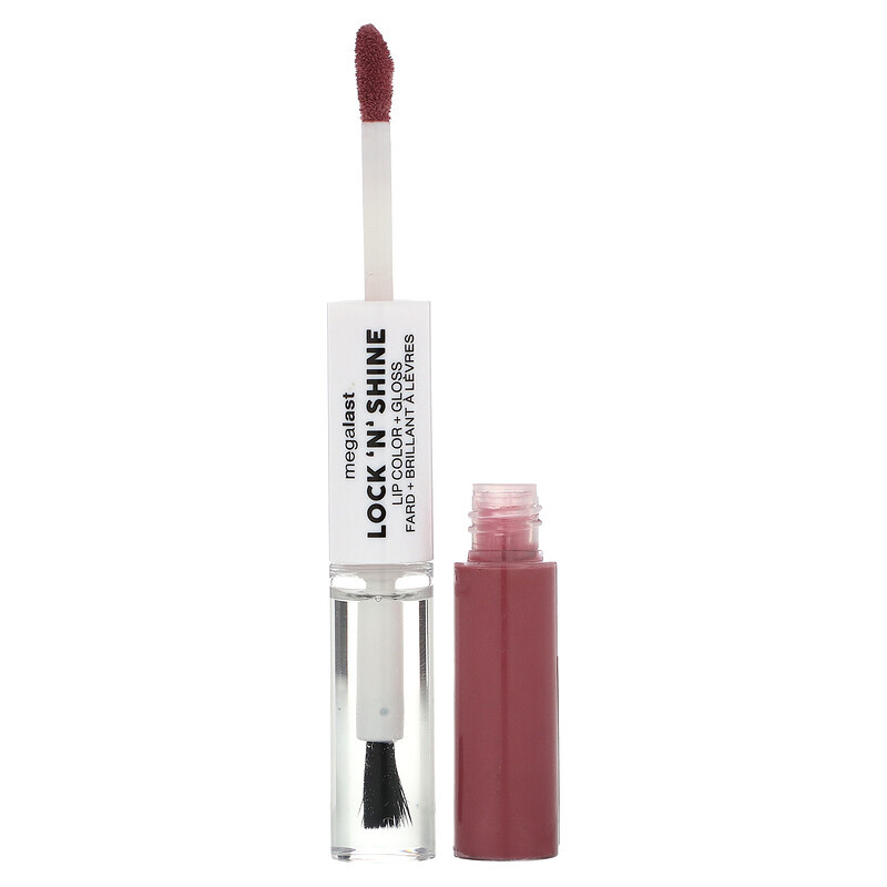 

wet n wild, MegaLast, Lock 'N' Shine, Lip Color + Gloss, Pinky Promise, 0.26 fl oz (8 ml)