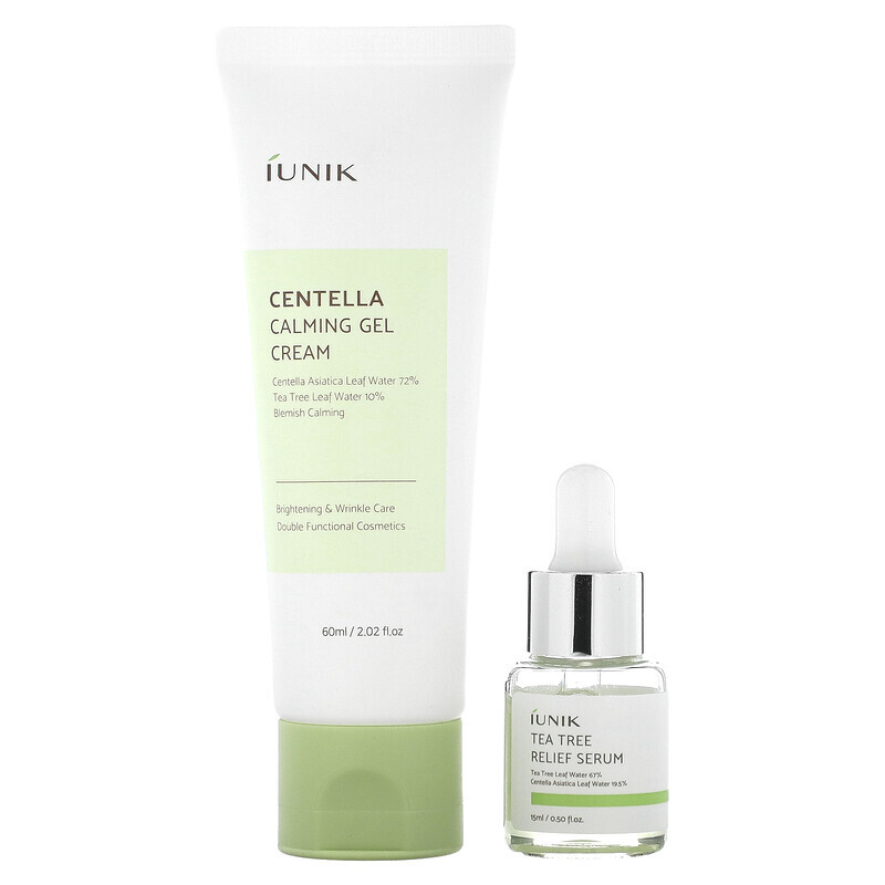 

iUNIK, Centella Edition Skin Care Set, Cream & Mini Serum, 2 Piece Set