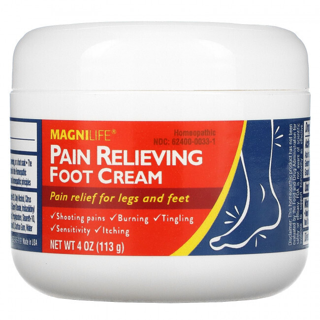 

MagniLife, Pain Relieving Foot Cream, 4 oz (113 g)