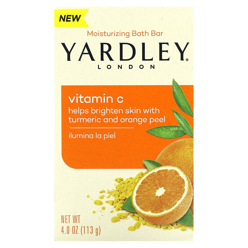 

Yardley London, Увлажняющее мыло для ванн, витамин C, 113 г (4 унции)