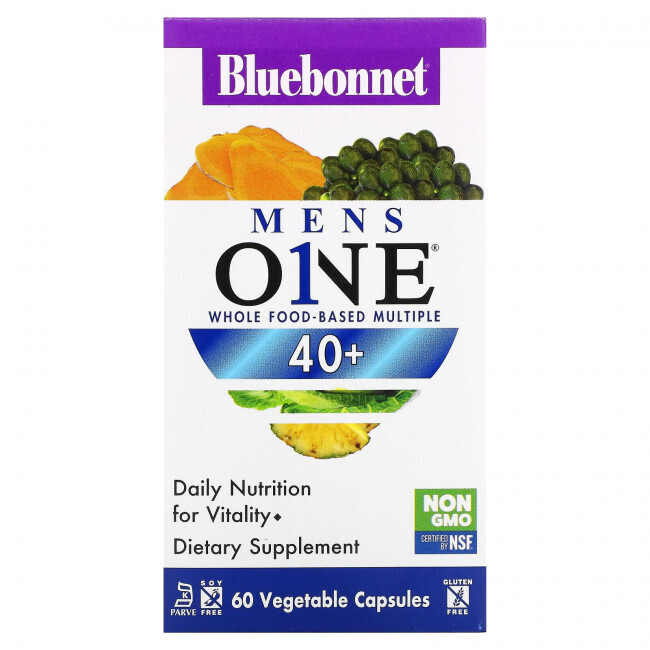 

Bluebonnet Nutrition, Mens One, комплекс на основе цельных продуктов, от 40 до 60 растительных капсул