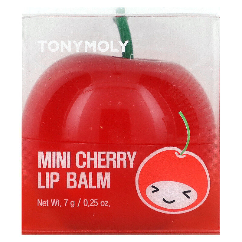 

Tony Moly, Мини-бальзам для губ с вишней, 7 г (0,25 унции)