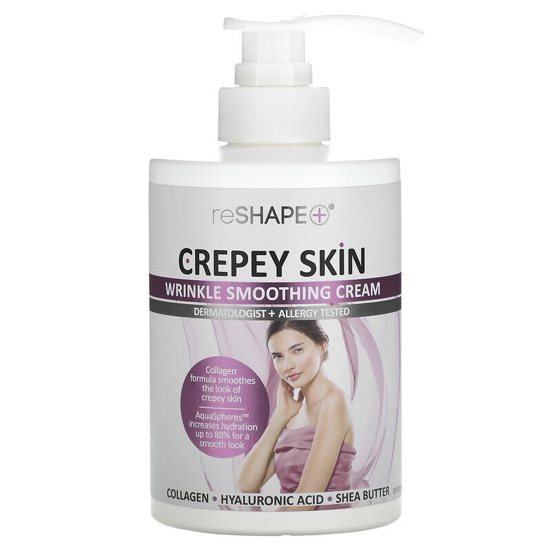 

Reshape Plus, Crepey Skin, крем для разглаживания морщин, 444 мл (15 жидк. Унций)