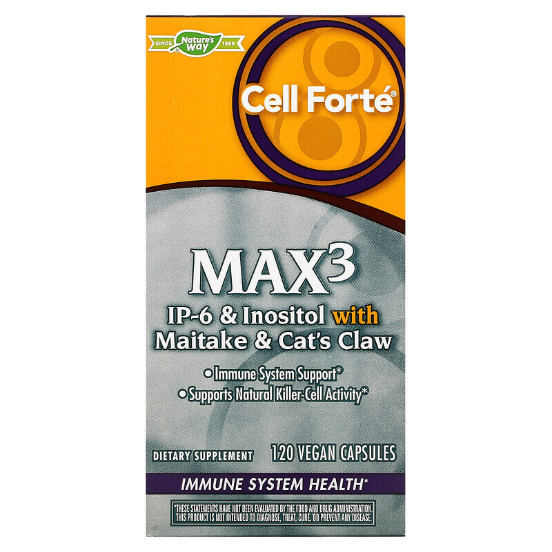 

Nature's Way, Cell Forté MAX3, 120 веганских капсул