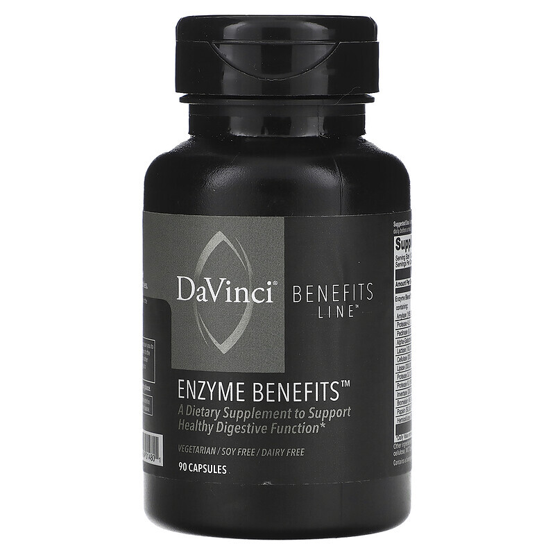 

DaVinci Laboratories of Vermont, Enzyme Benefits`` 90 капсул