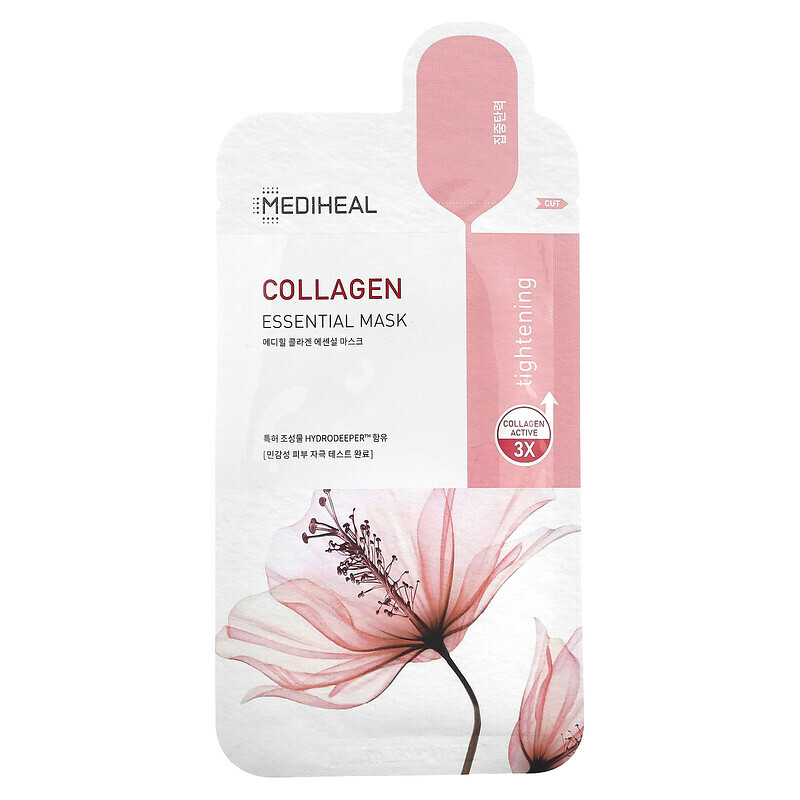 

Mediheal, Collagen, Essential Beauty Mask, 1 шт., 24 мл (0,81 жидк. Унции)