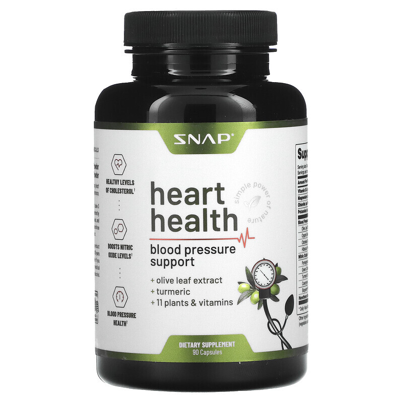 Snap Supplements, Heart Health`` 90 капсул