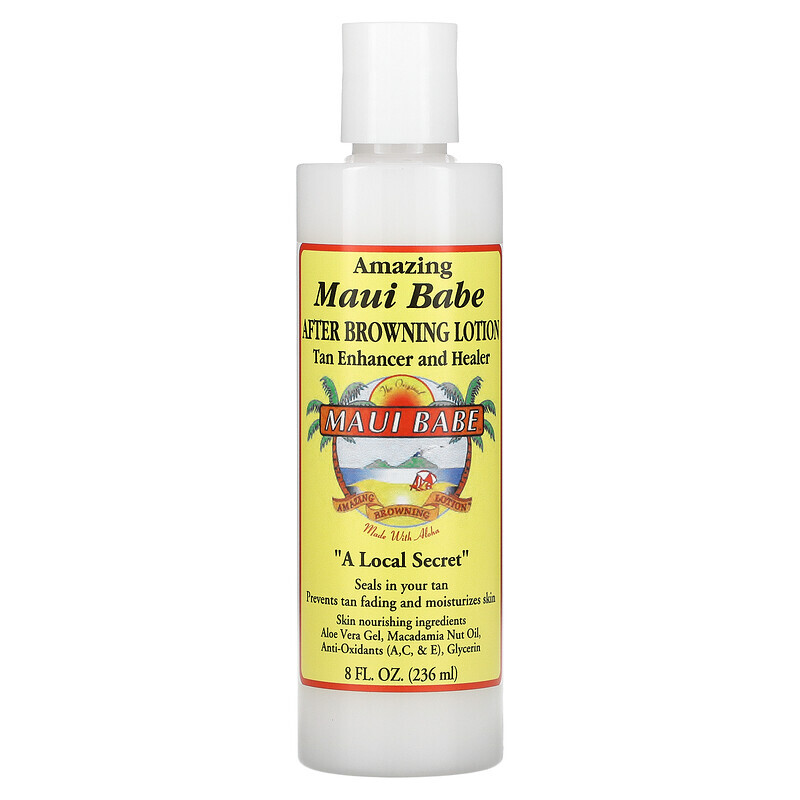 

Maui Babe, After Browning Lotion, лосьон после загара для улучшения цвета загара и ухода за кожей, 236 мл