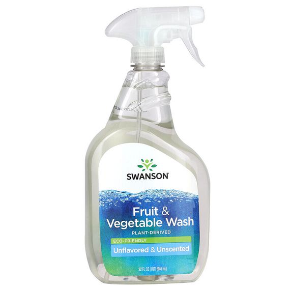 Swanson, Средство для мытья фруктов и овощей, без запаха, 946 мл (32 жидк. Унции)