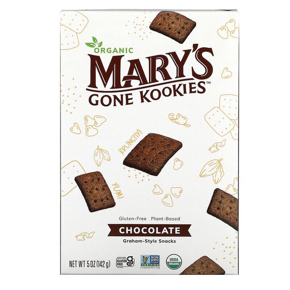 Mary&#39;s Gone Crackers, Organic Graham Style Snacks, шоколад, 142 г (5 унций)