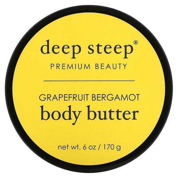 Deep Steep, Масло для тела, грейпфрут и бергамот, 170 г (6 унций)