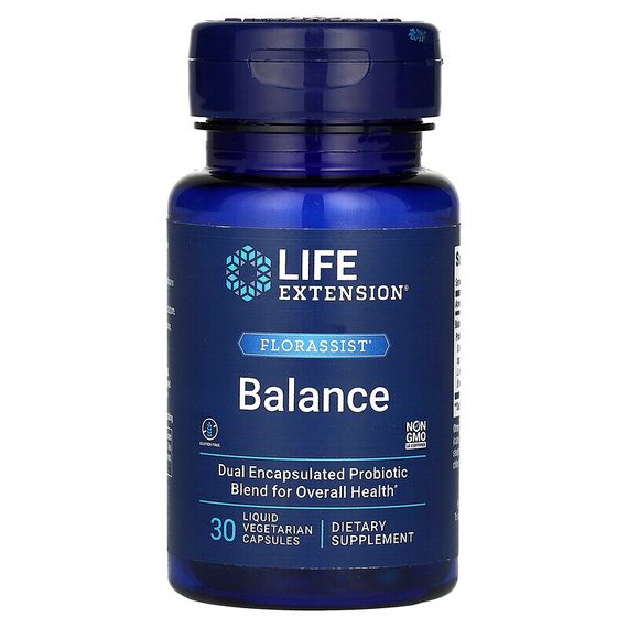 Life Extension, FLORASSIST Balance, 30 жидких вегетарианских капсул