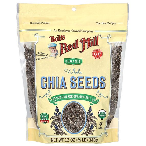 Bob&#39;s Red Mill, Organic Whole Chia Seeds, 12 oz (340 g)