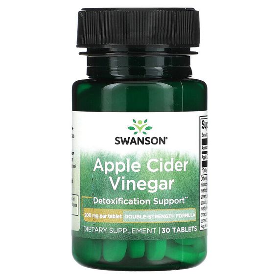 Swanson, Яблочный уксус, 200 мг, 30 таблеток