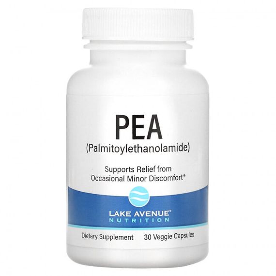 Lake Avenue Nutrition, ПЭА (пальмитоилэтаноламид), 30 вегетарианских капсул