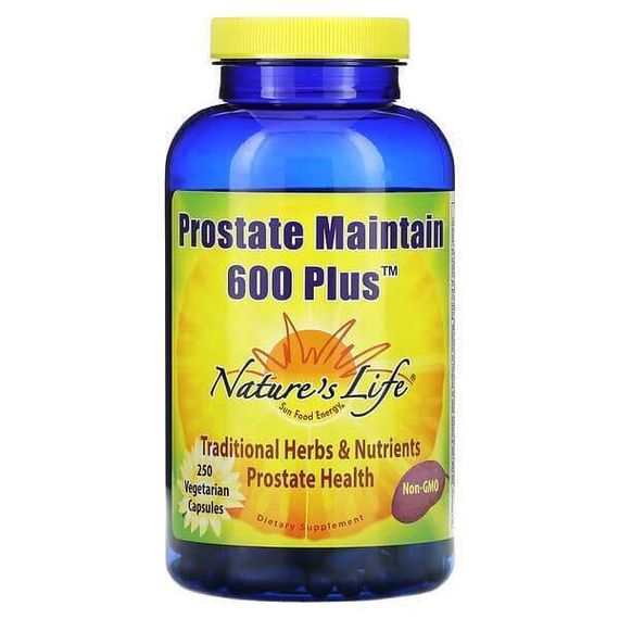 Nature&#39;s Life, Prostate Maintain 600 Plus, 250 вегетарианских капсул