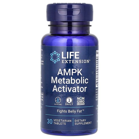 Life Extension, активатор метаболизма AMPK, 30 вегетарианских таблеток