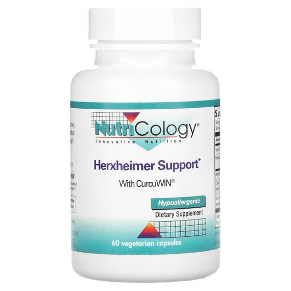 Nutricology, Herxheimer Support, 60 вегетарианских капсул