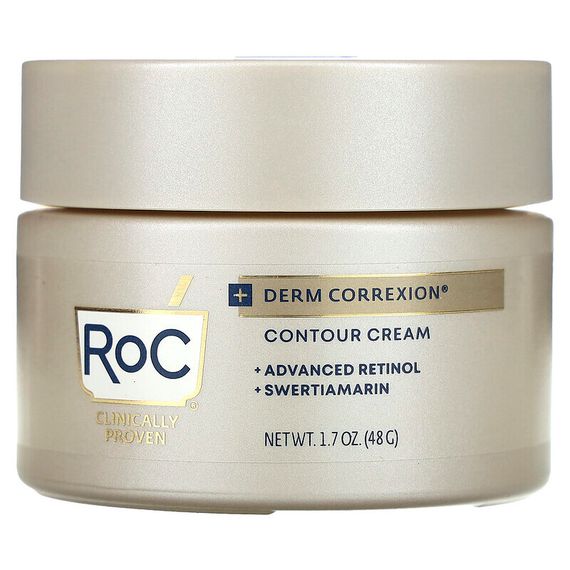 RoC, Derm Correxion, Contour Cream, Advanced Retinol &amp; Swertiamarin, 1.7 fl oz (50 ml)