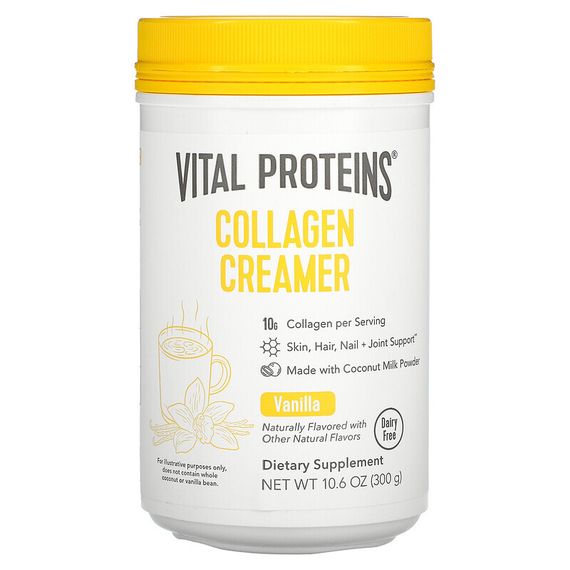 Vital Proteins, Коллагеновые сливки, ваниль, 300 г (10,6 унции)