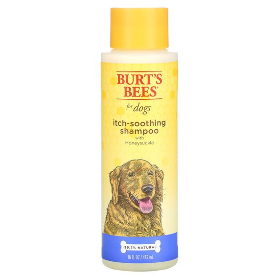 Burt&#39;s Bees, Успокаивающий зуд шампунь для собак с жимолостью, 16 жидких унций (473 мл)