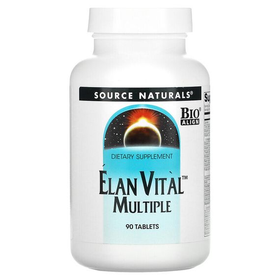 Source Naturals, Elan Vital Multiple, 90 таблеток