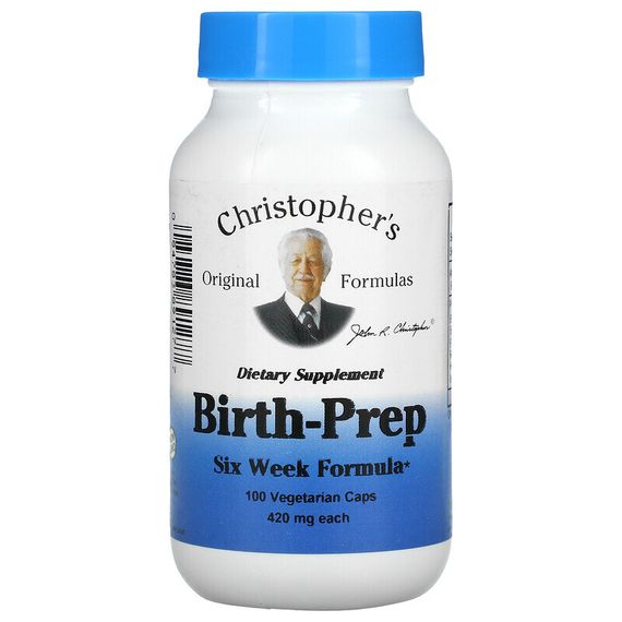 Christopher&#39;s Original Formulas, Birth-Prep, Six Week Formula, 420 mg, 100 Vegetarian Caps
