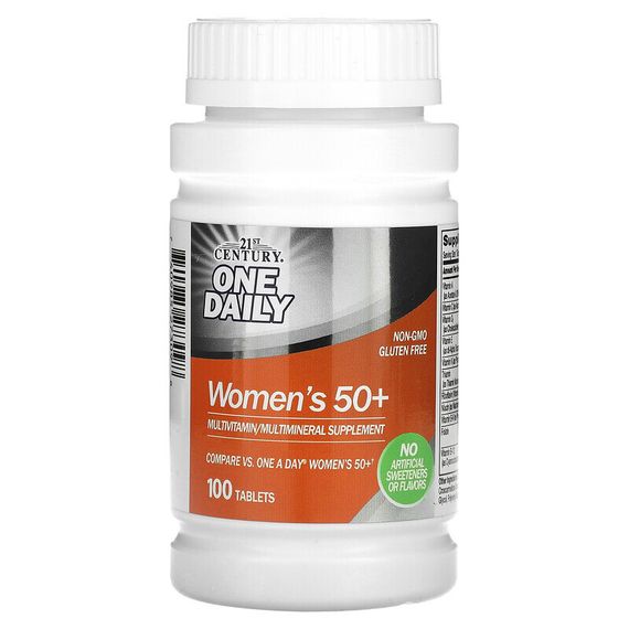 21st Century, One Daily, Women&#39;s 50+, Multivitamin Multimineral, 100 Tablets