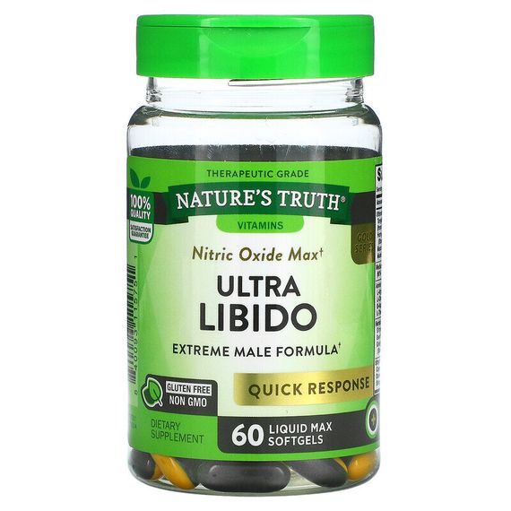 Nature&#39;s Truth, Ultra Libido, 60 мягких таблеток Liquid Max