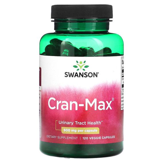 Swanson, Cran-Max, 500 мг, 120 растительных капсул