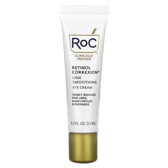 RoC, Разглаживающий крем с ретинолом для кожи вокруг глаз, 15 мл (0,5 унции)
