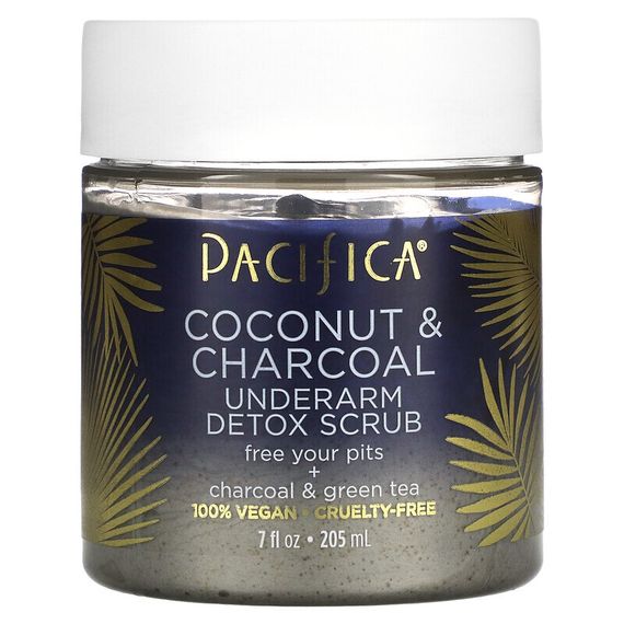 Pacifica, Coconut &amp; Charcoal, Underarm Detox Scrub, 7 fl oz (205 ml)