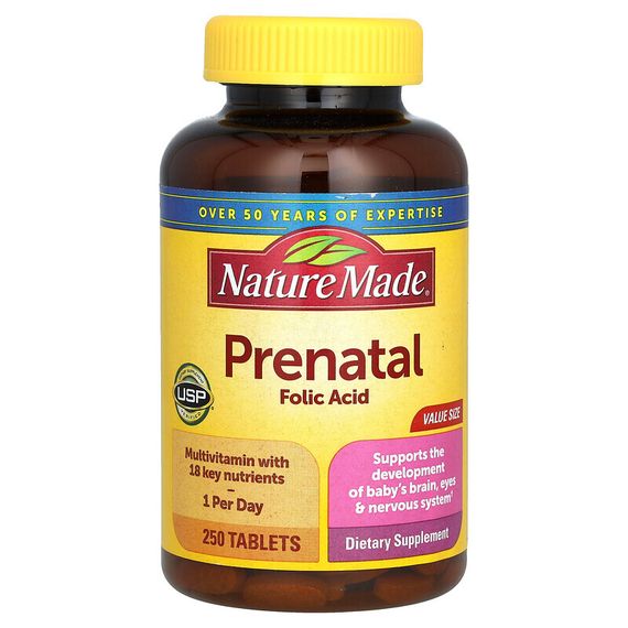 Nature Made, Multi Prenatal, 250 таблеток