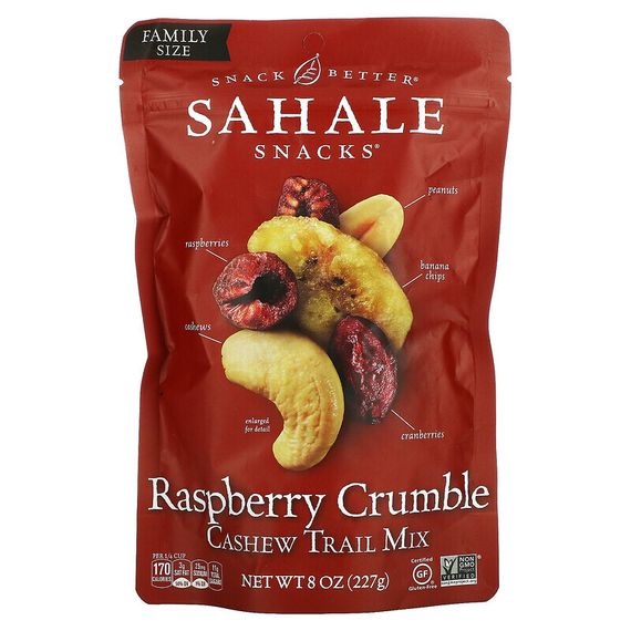 Sahale Snacks, смесь кешью, орехов и сухофруктов, малина, 227 г (8 унций)