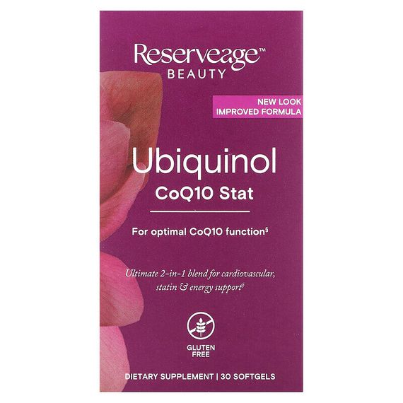 Reserveage Nutrition, Ubiquinol, Coq10 Stat, 30 Softgels