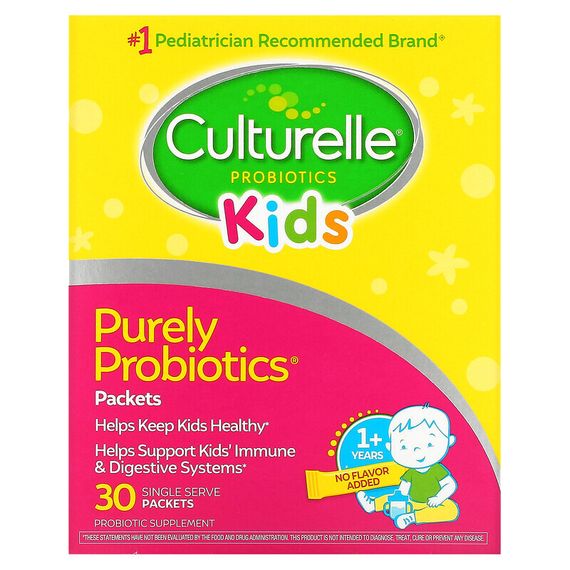 Culturelle, чистые пробиотики для детей, 30 порционных пакетиков