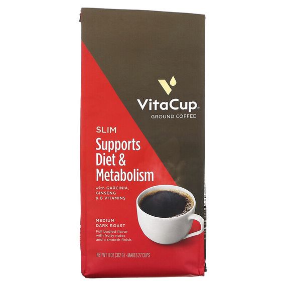 VitaCup, Slim Coffee, молотый, средней темной обжарки, 312 г (11 унций)