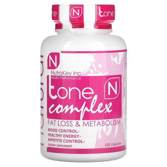 Nutrakey, Tone Complex, для снижения веса и метаболизма, 120 капсул