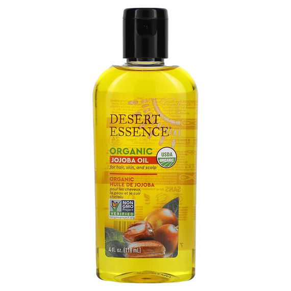 Desert Essence, Органическое масло жожоба, 118 мл (4 жидк. Унции)