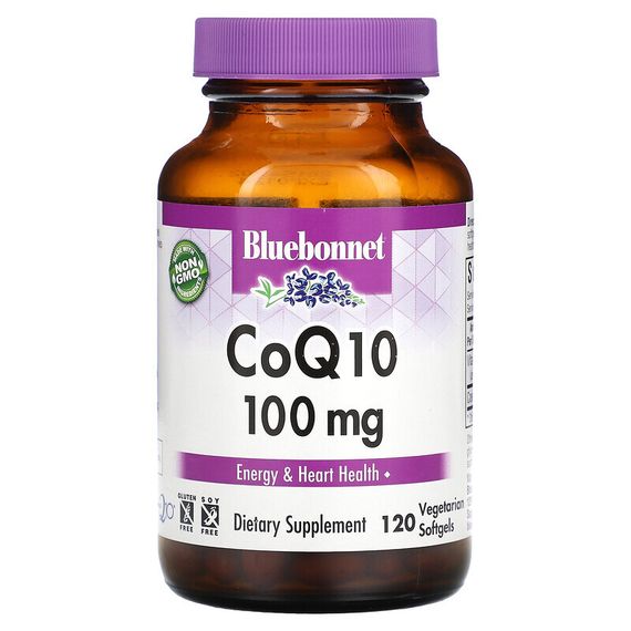 Bluebonnet Nutrition, CoQ10, 100 mg, 120 Vegetarian Softgels